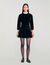 Korte jurk velours met parels
