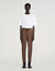 Rechte pantalon met elastiek