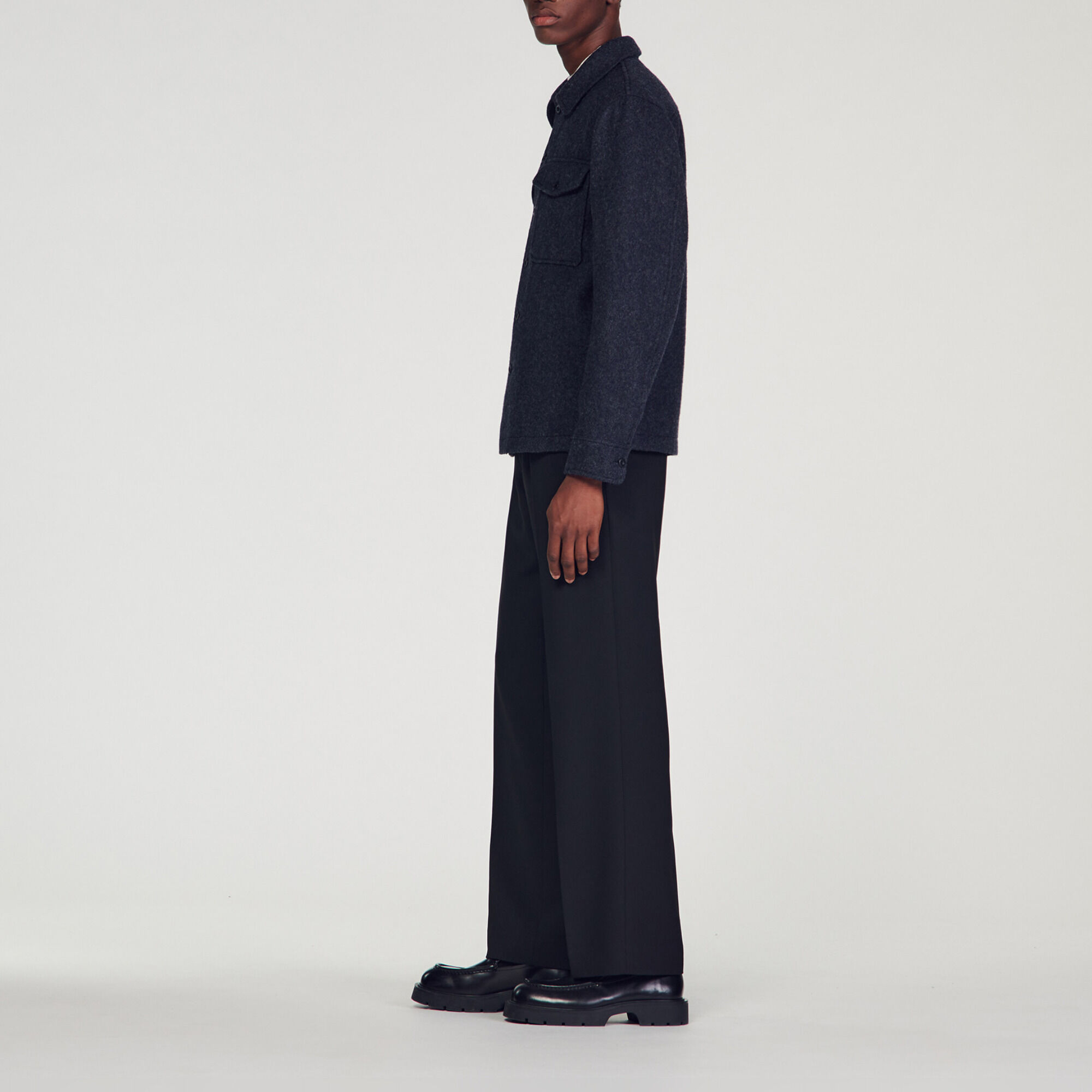 Overshirt van wol
