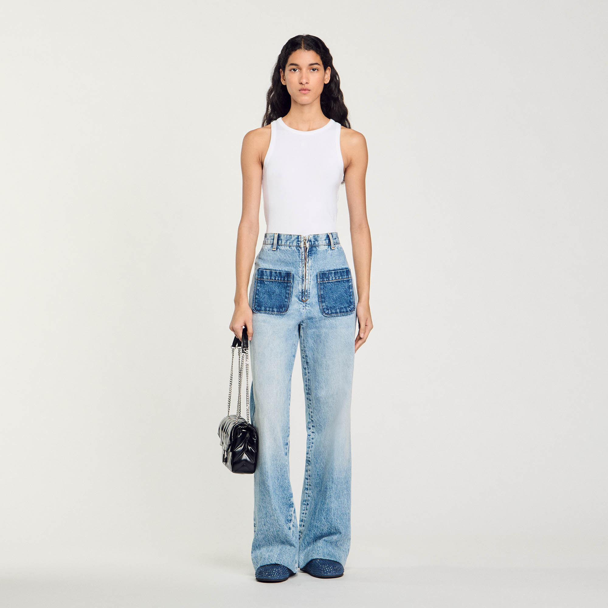 Jeans met hoge taille