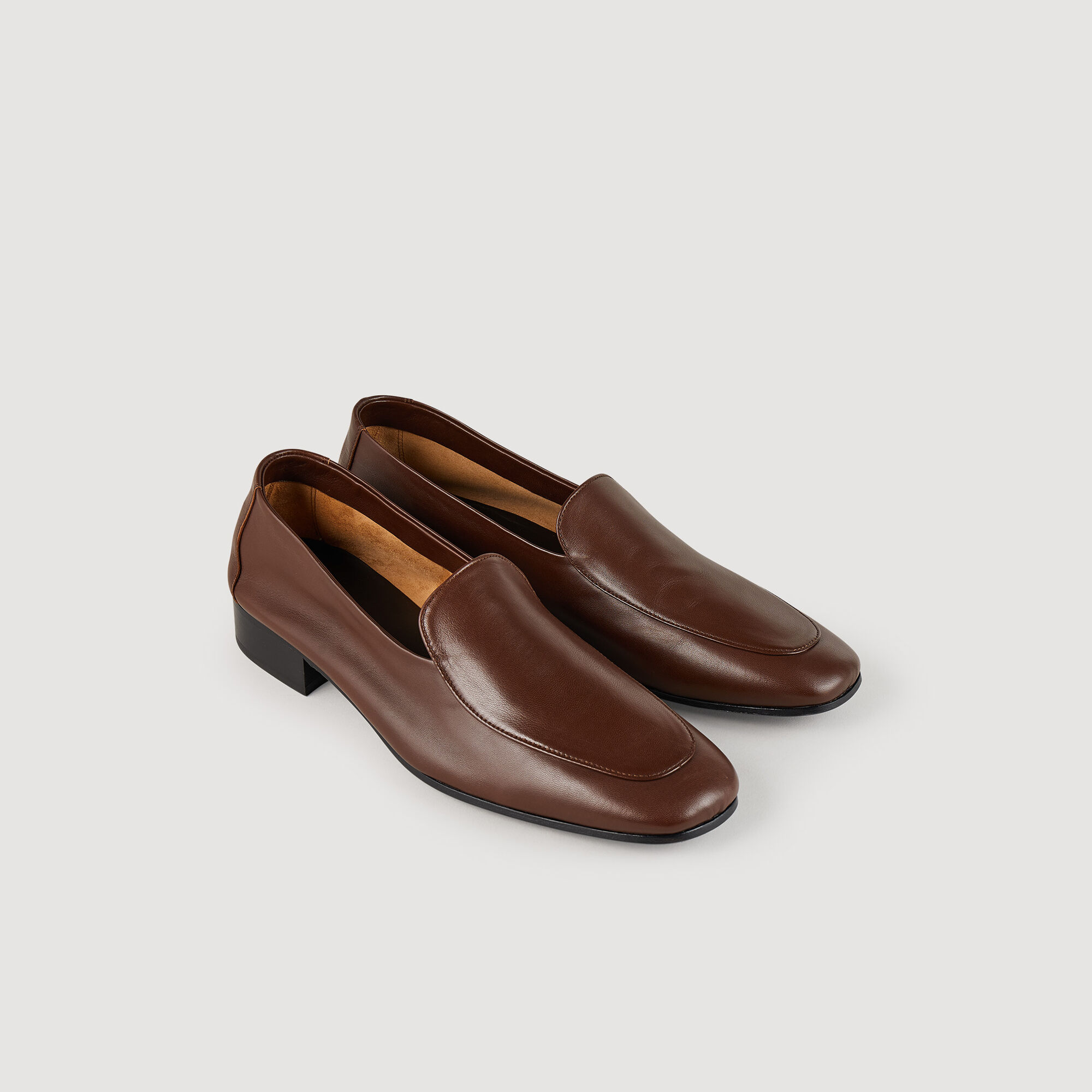 Leren mocassins