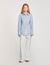 Overhemdblouse lang striksluiting op rug