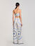 Pantalon wijd Spirales print