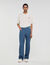 Jeans baggy met touwpatroon