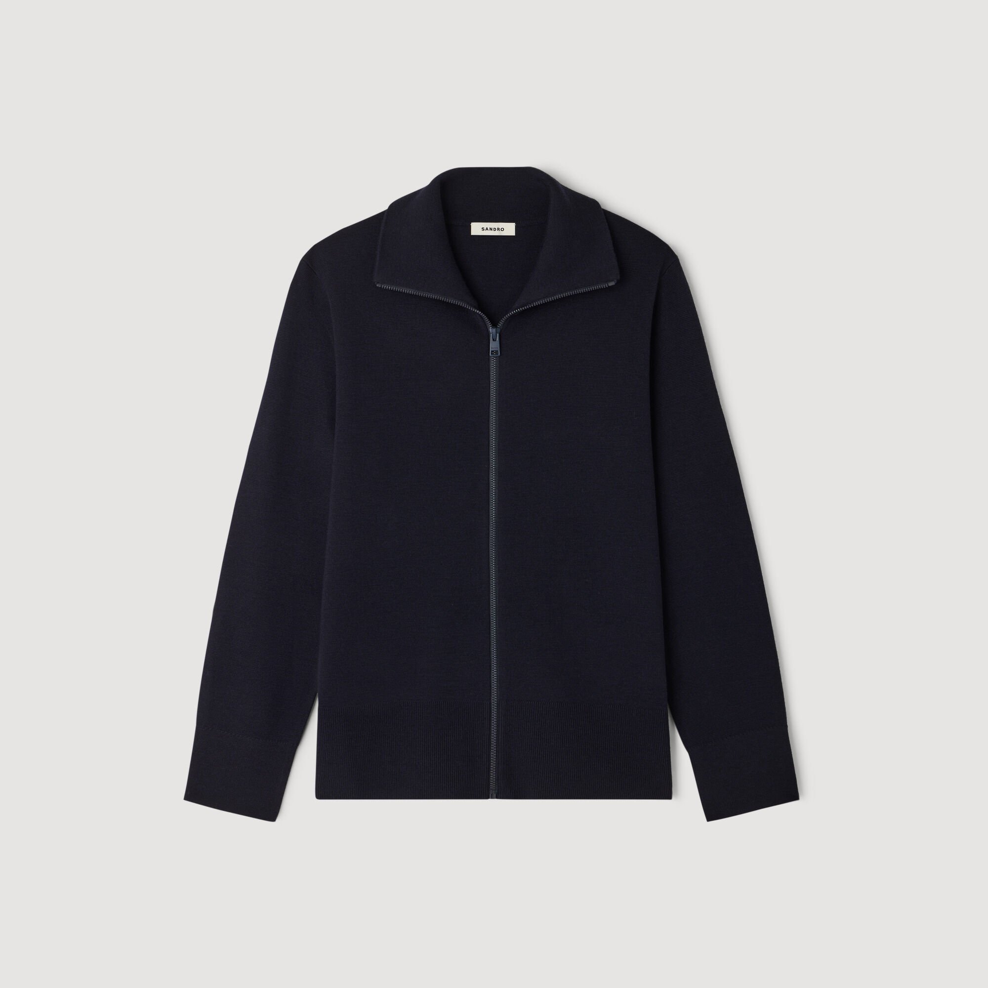 Wollen vest met rits