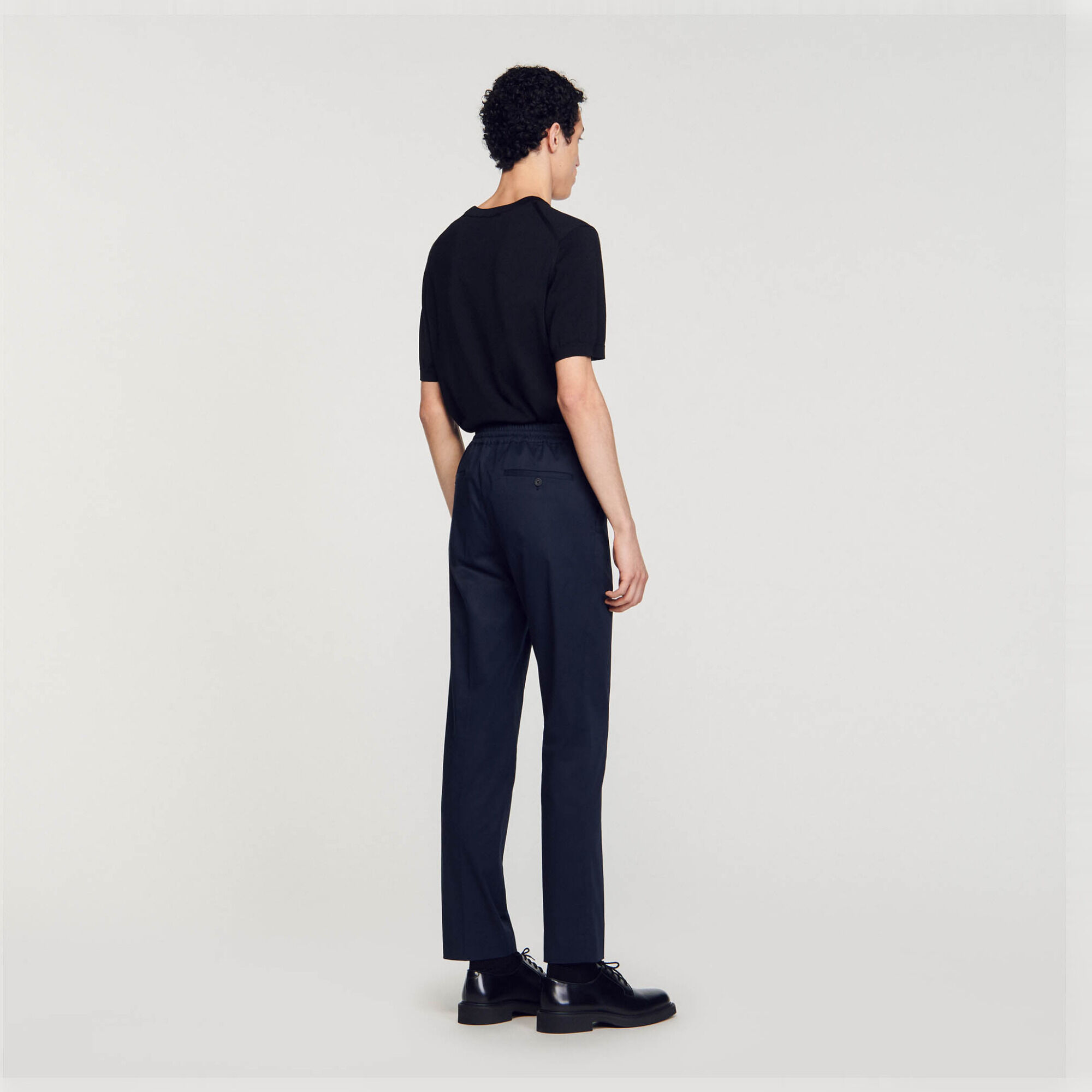 Rechte pantalon met elastiek