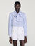 Overhemdblouse stropdas strepen