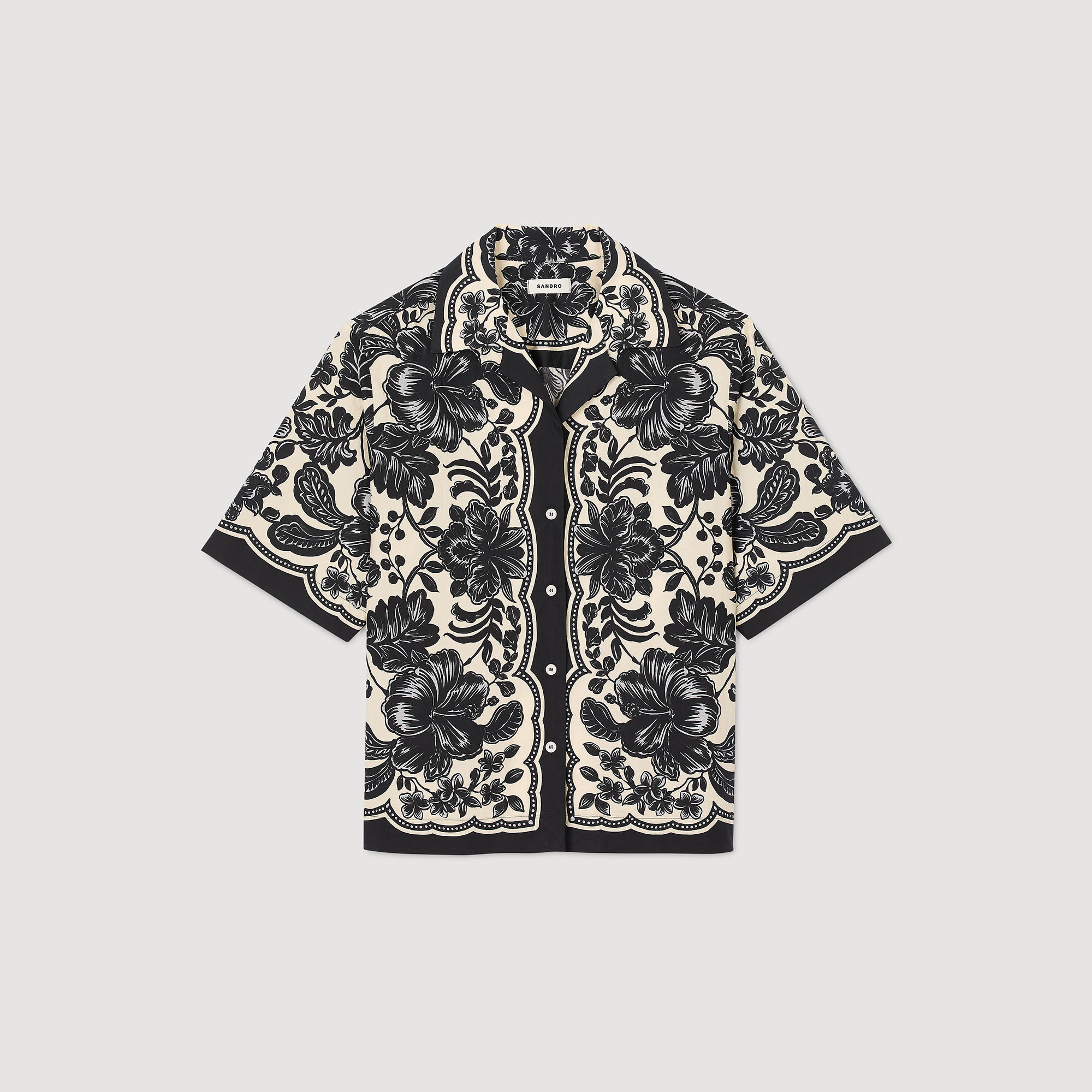 Overhemdblouse bloemenprint