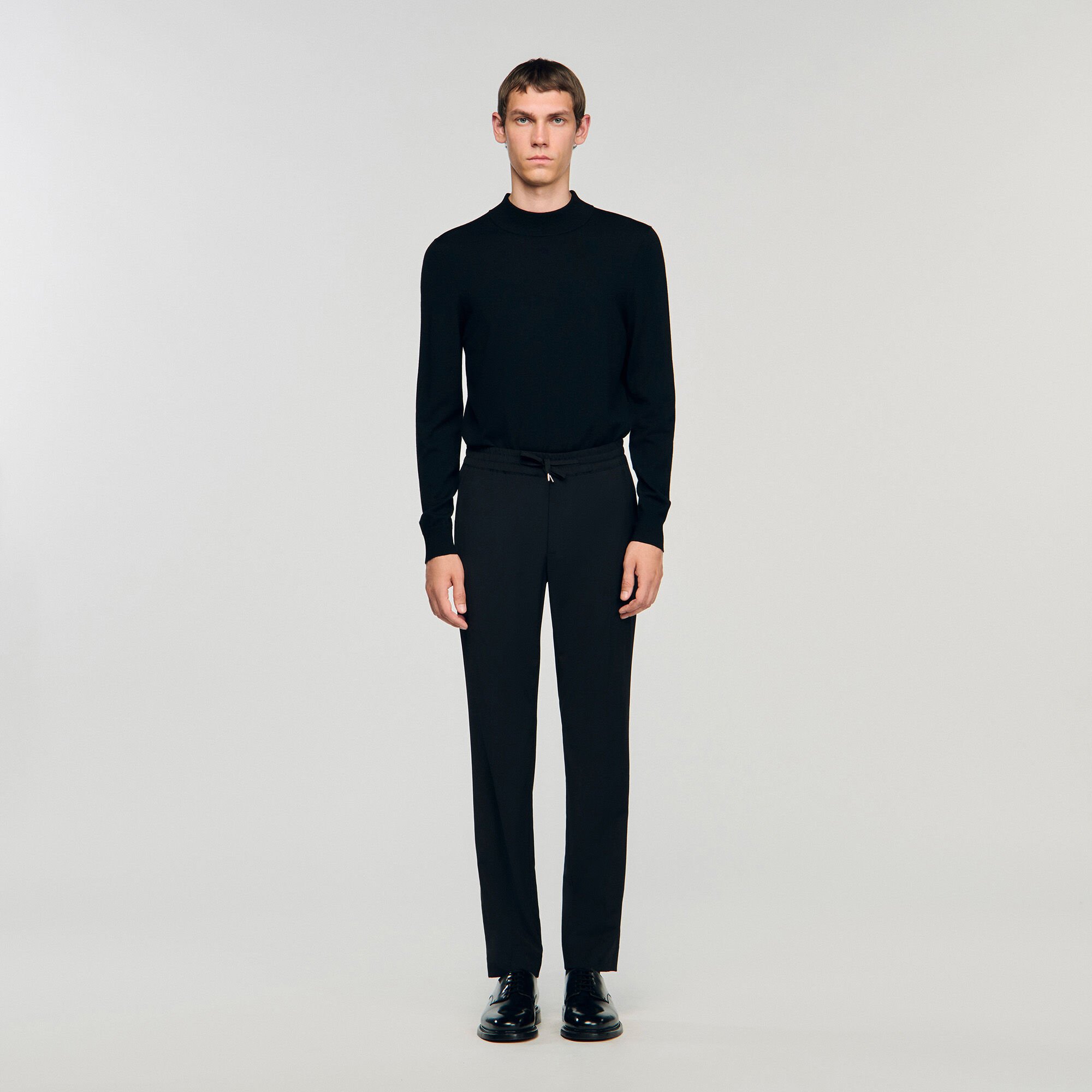 Rechte pantalon met elastiek