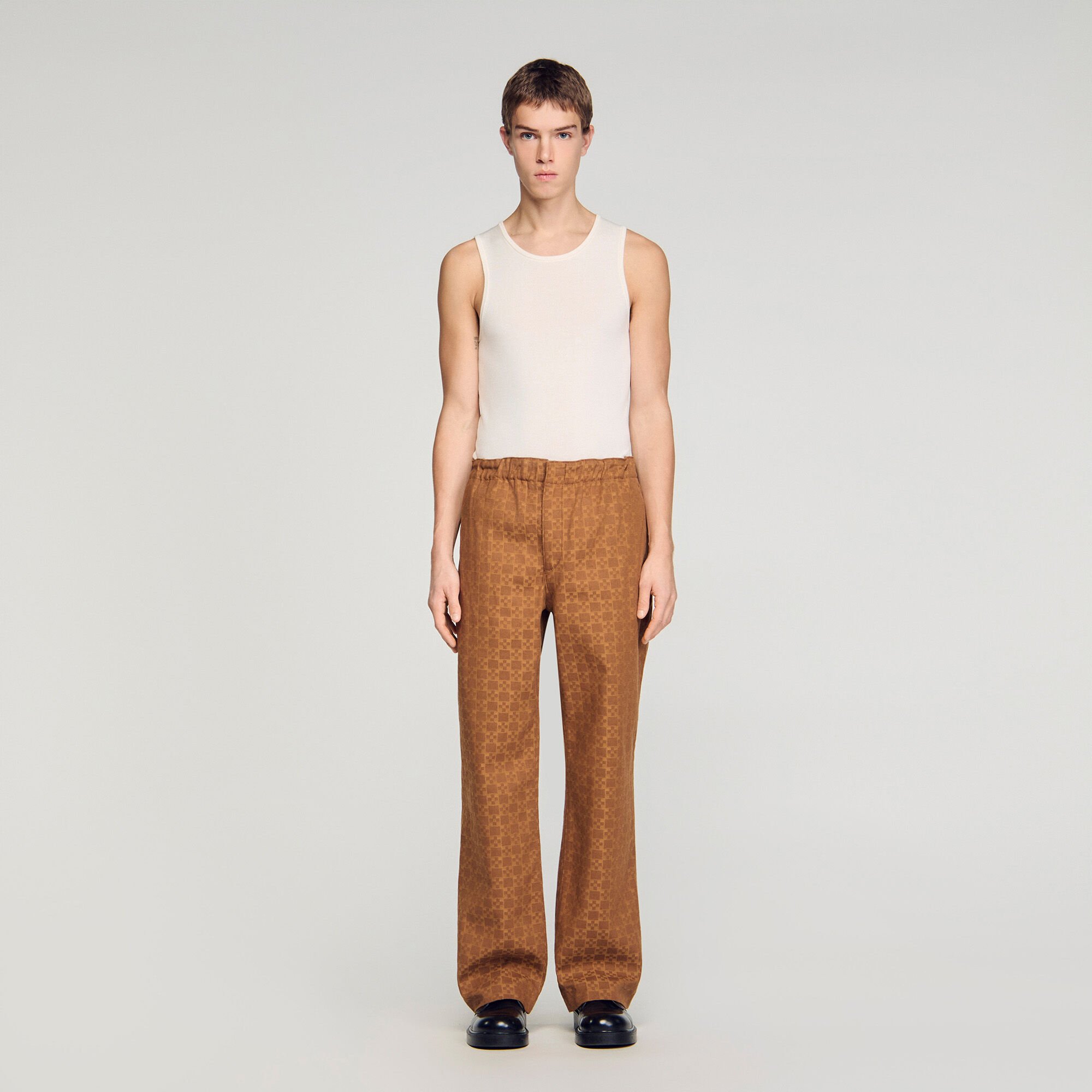 Jacquardjeans wide fit Square Cross