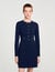 Korte jurk tricot knoopsluiting
