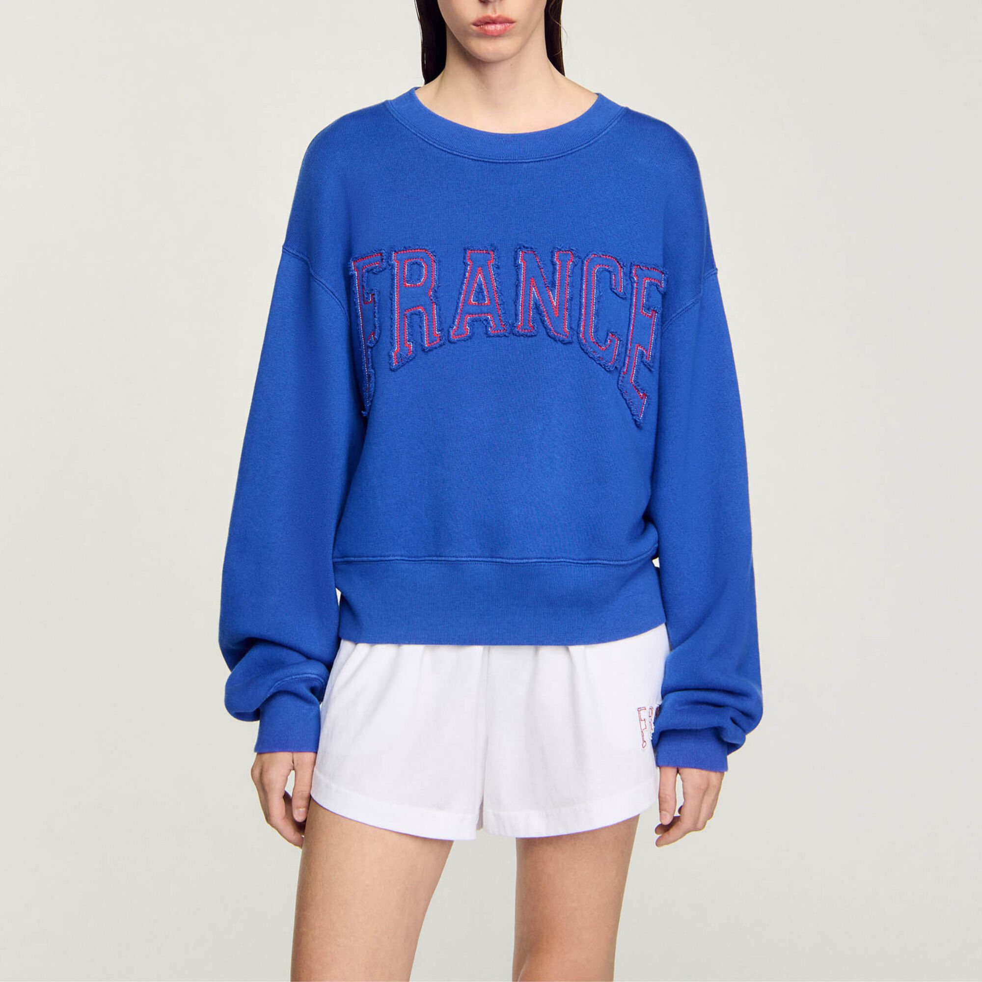 Sweatshirt met France borduursel - Vrouw | Sandro