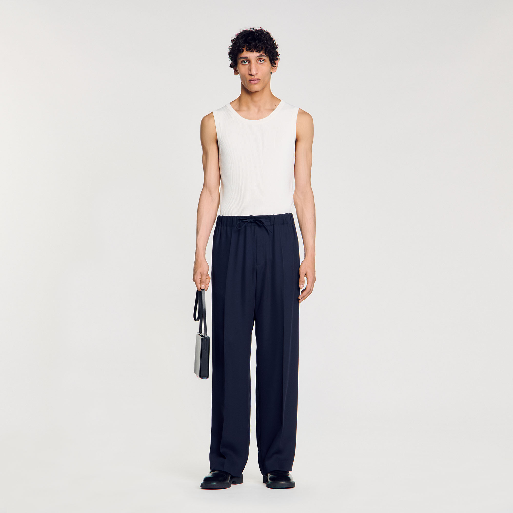 Pantalon wijdvallend elastisch
