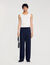 Pantalon wijdvallend elastisch