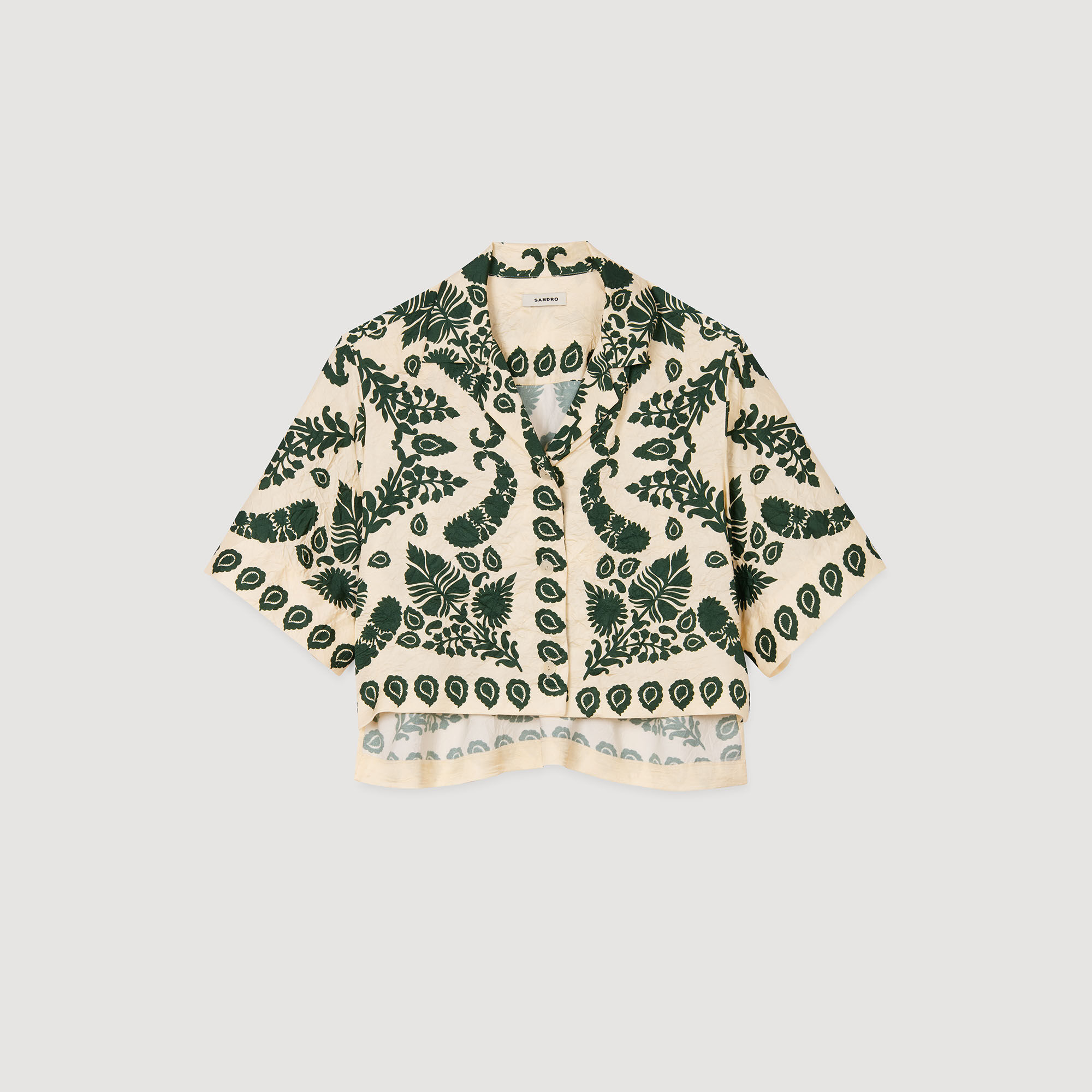 Overhemdblouse met bloemenprint