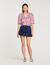 Overhemdblouse gestreept en volants