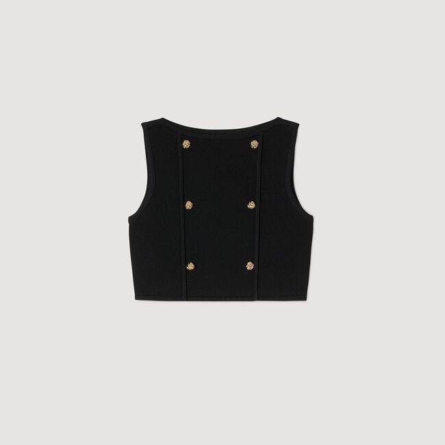 Korte gebreide top