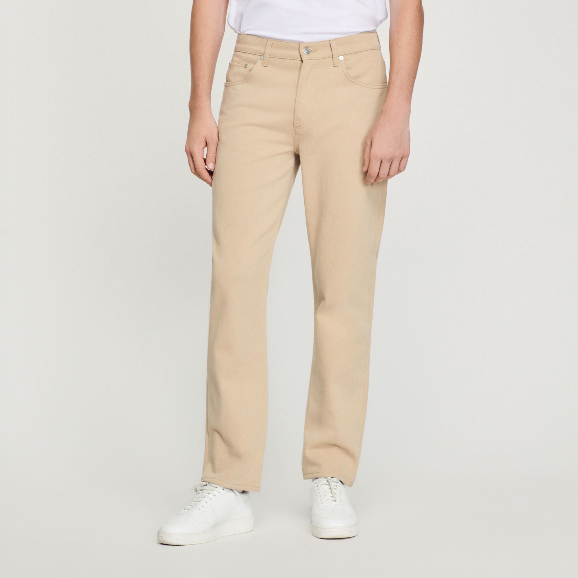 Rechte katoenen jeans
