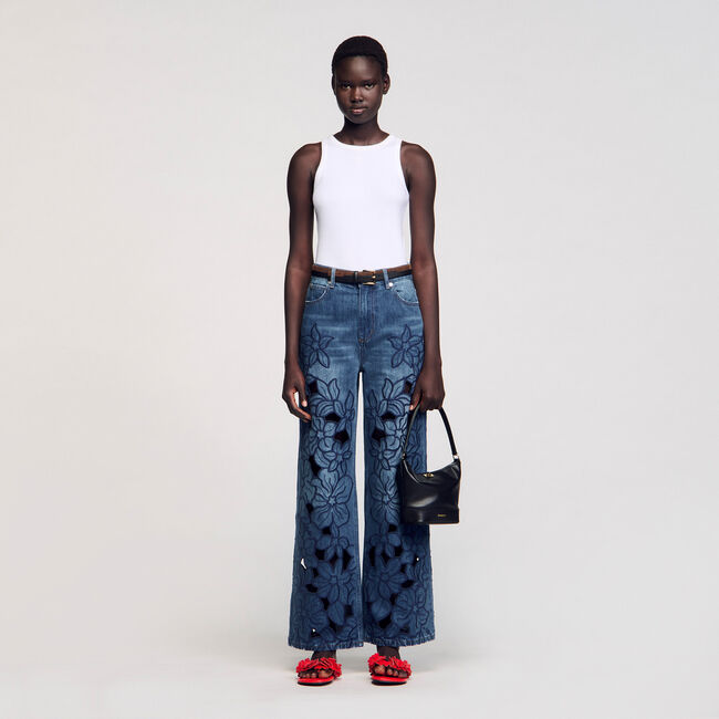 Geborduurde jeans