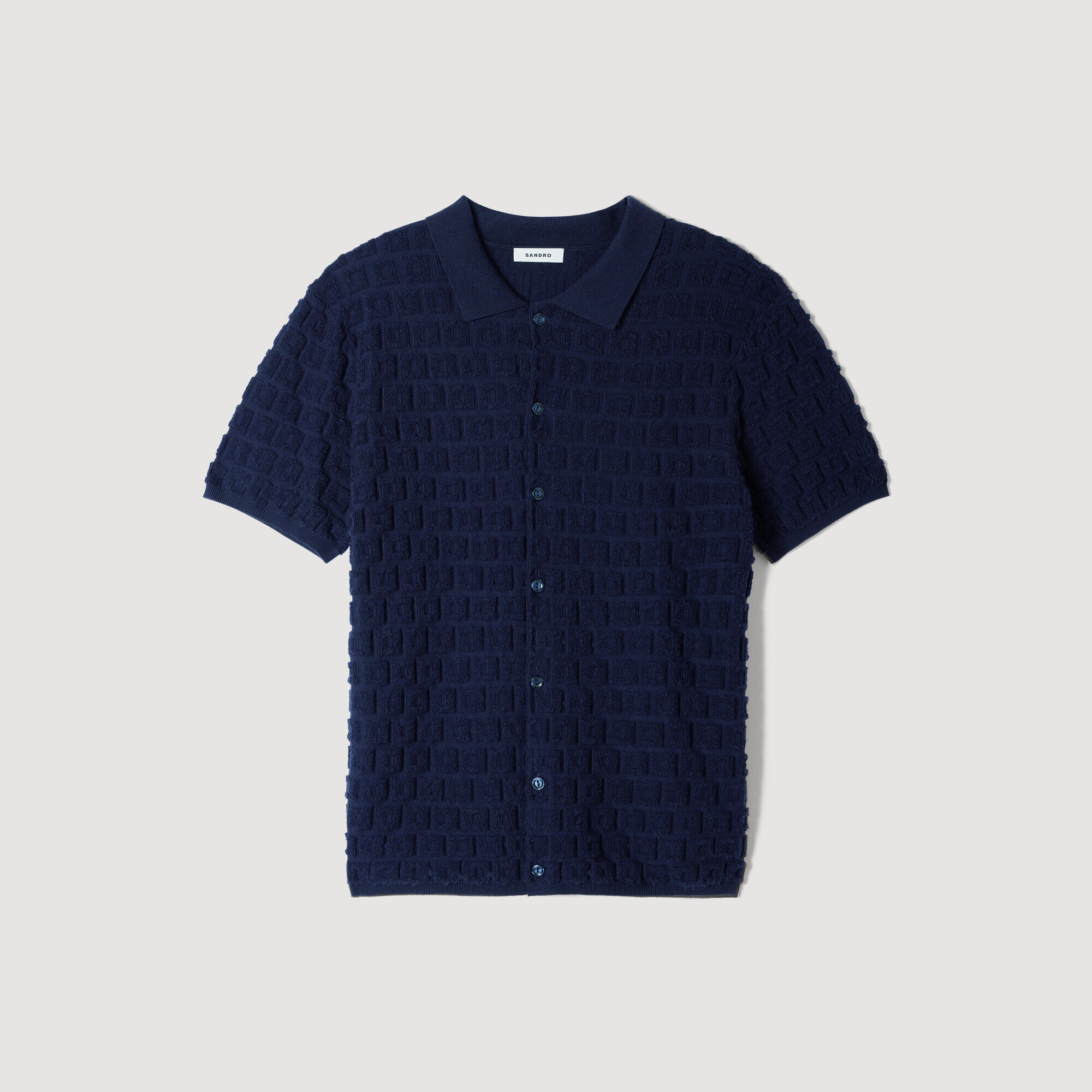 Cardigan van badstof