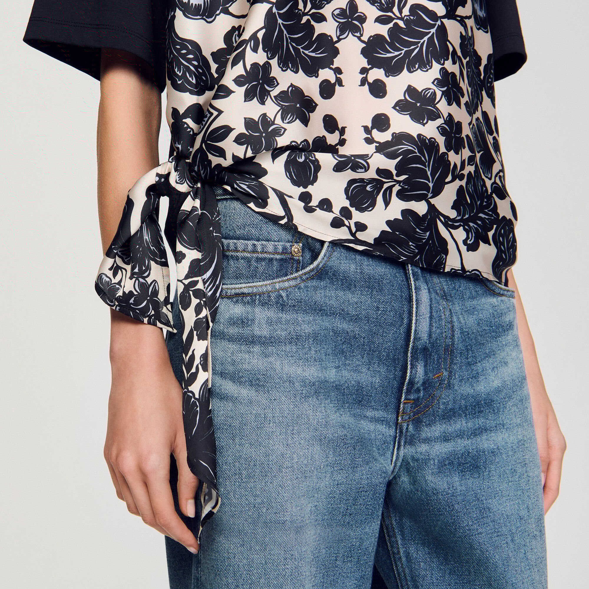 T-shirt met bloemenprint