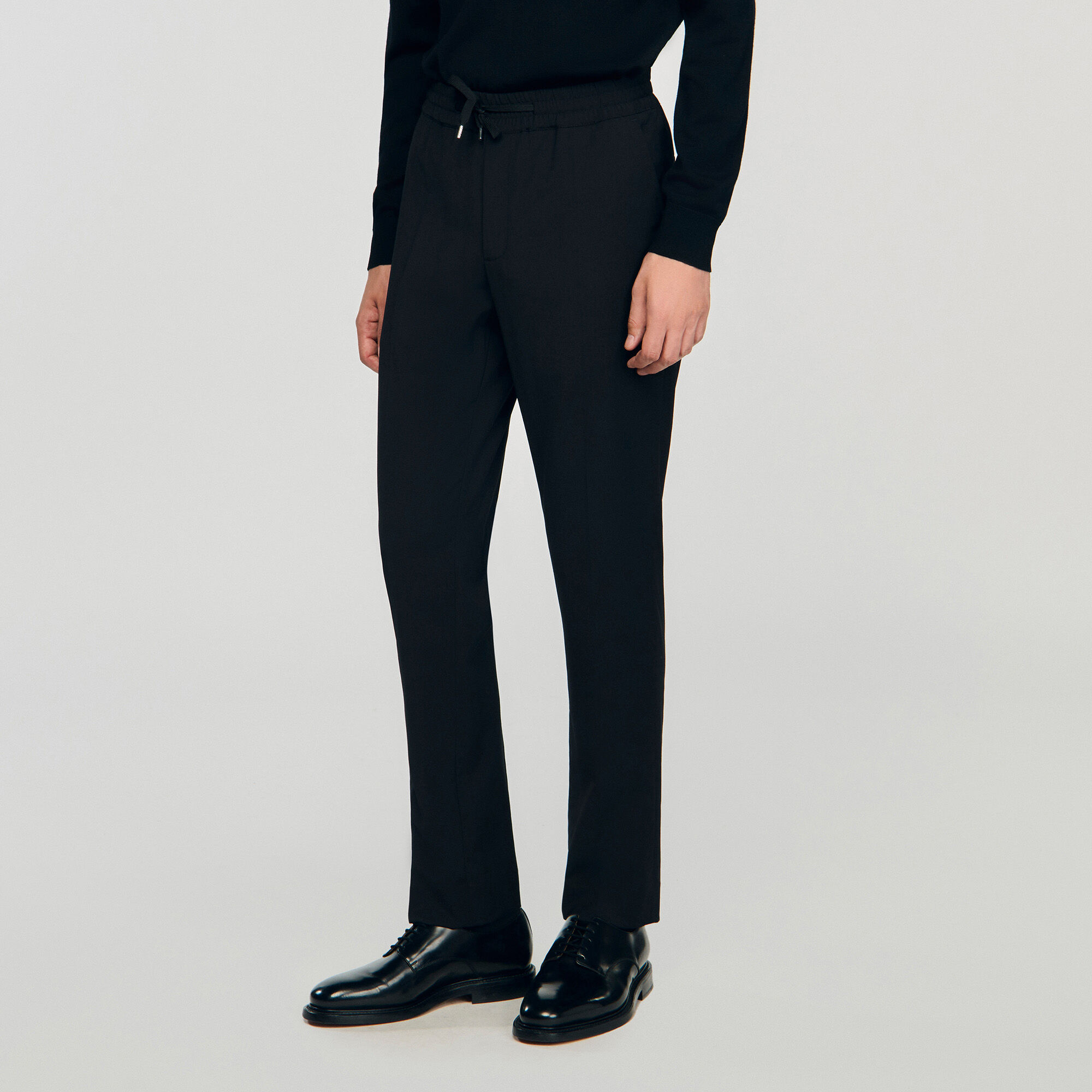 Rechte pantalon met elastiek