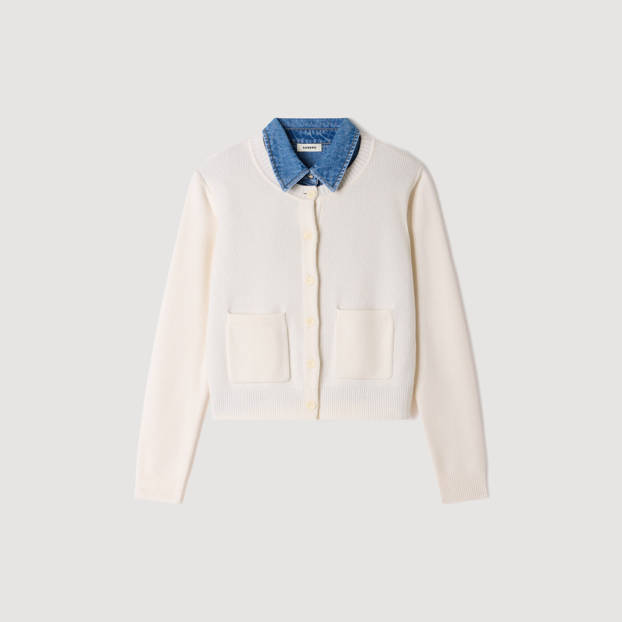 Cardigan met 2-in-1-effect - Vrouw | Sandro