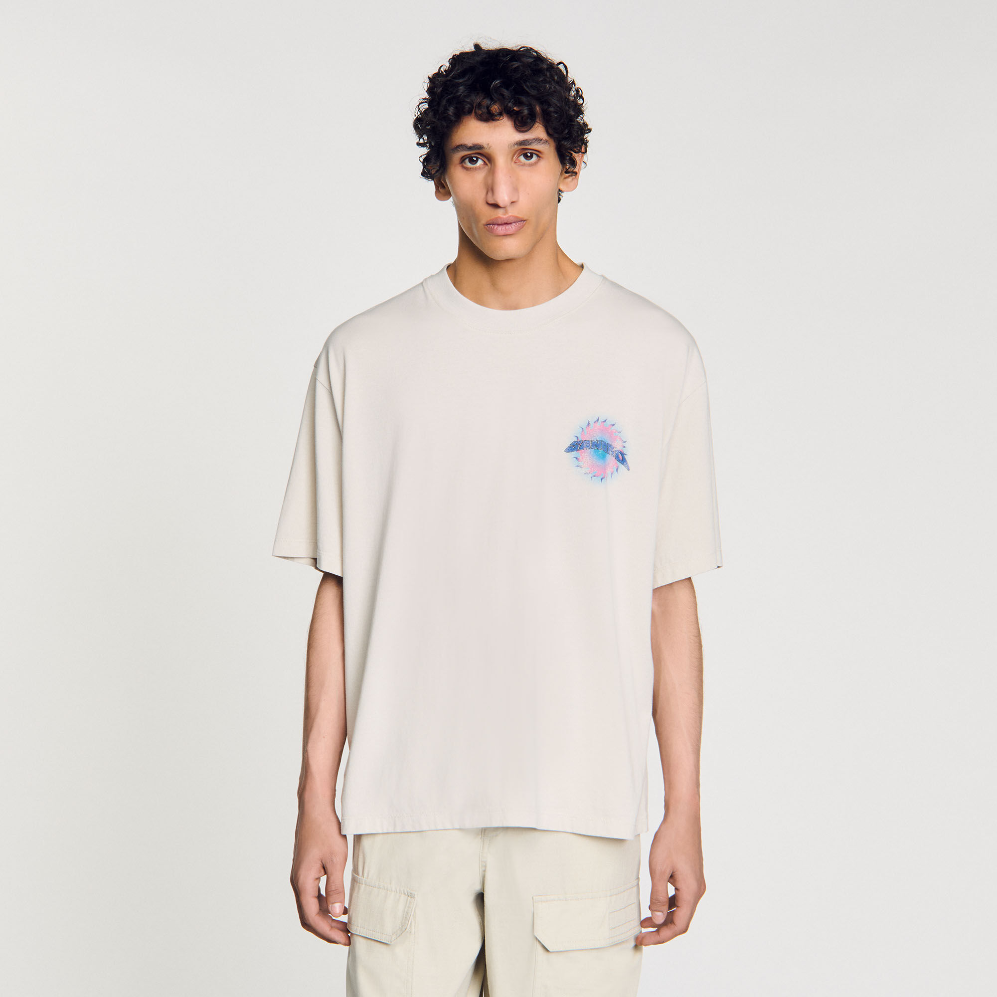 T-shirt met Soleil-print