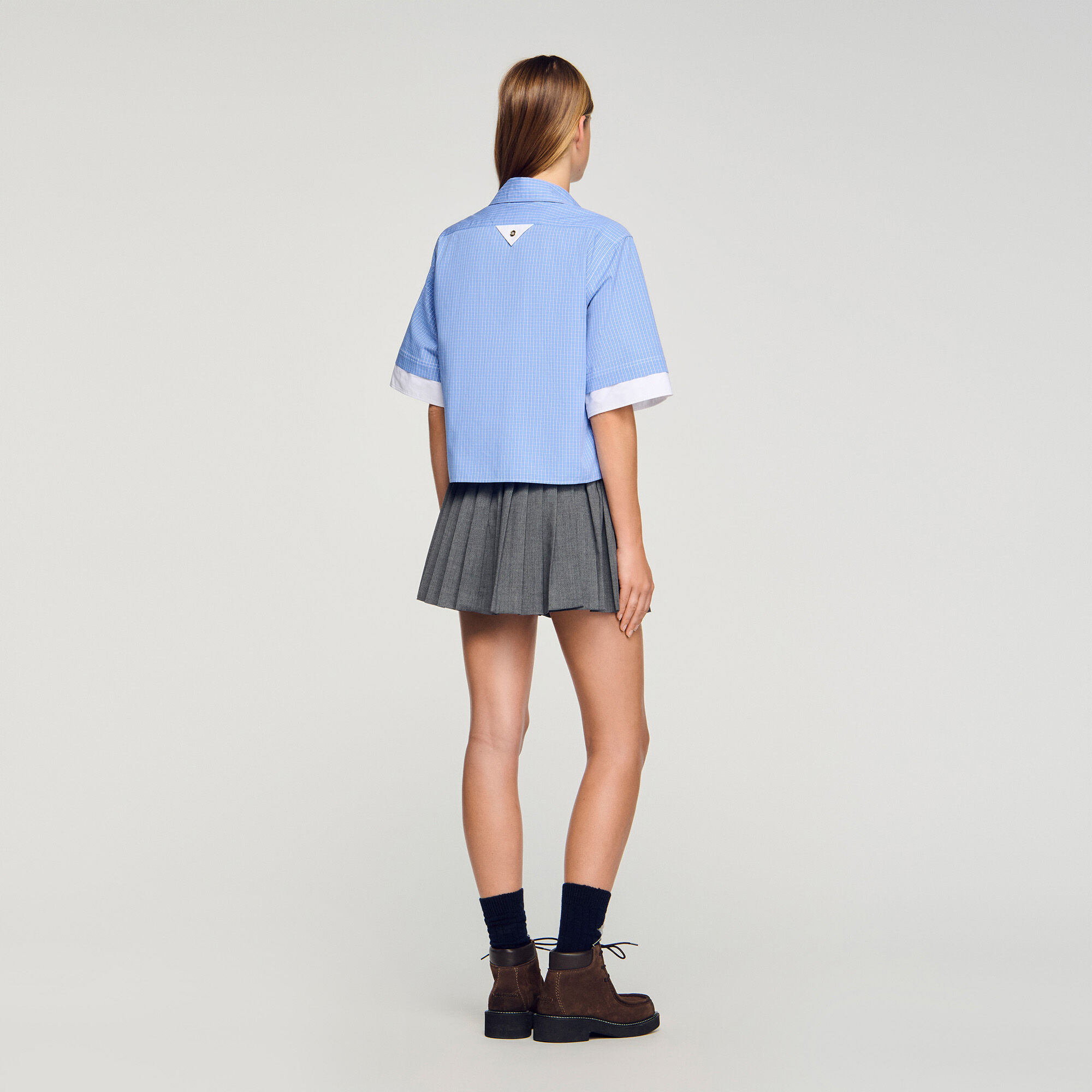 Overhemdblouse oversized ruit