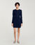 Korte jurk tricot knoopsluiting