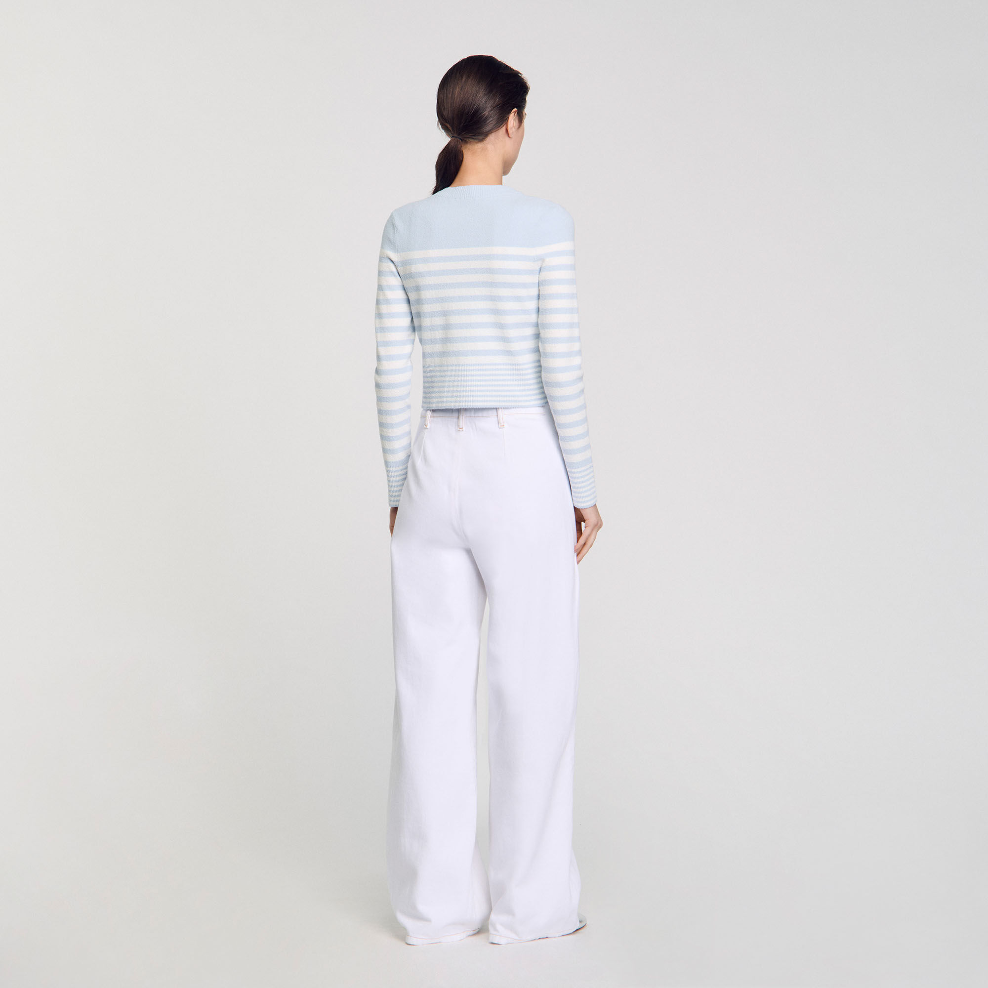 Cardigan gestreept