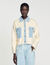 Cardicoat oversized van twee stoffen