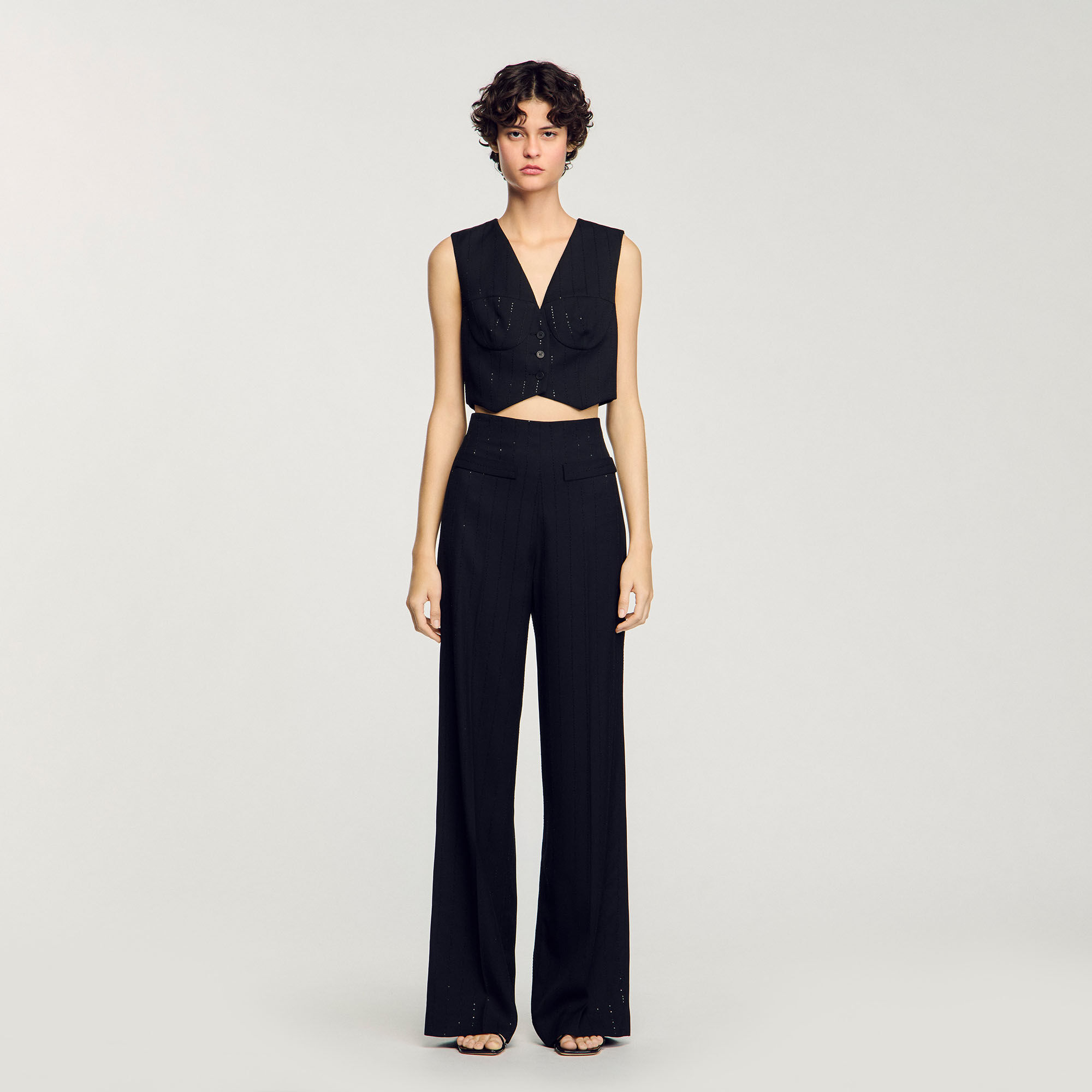 Pantalon kostuum met pailletten