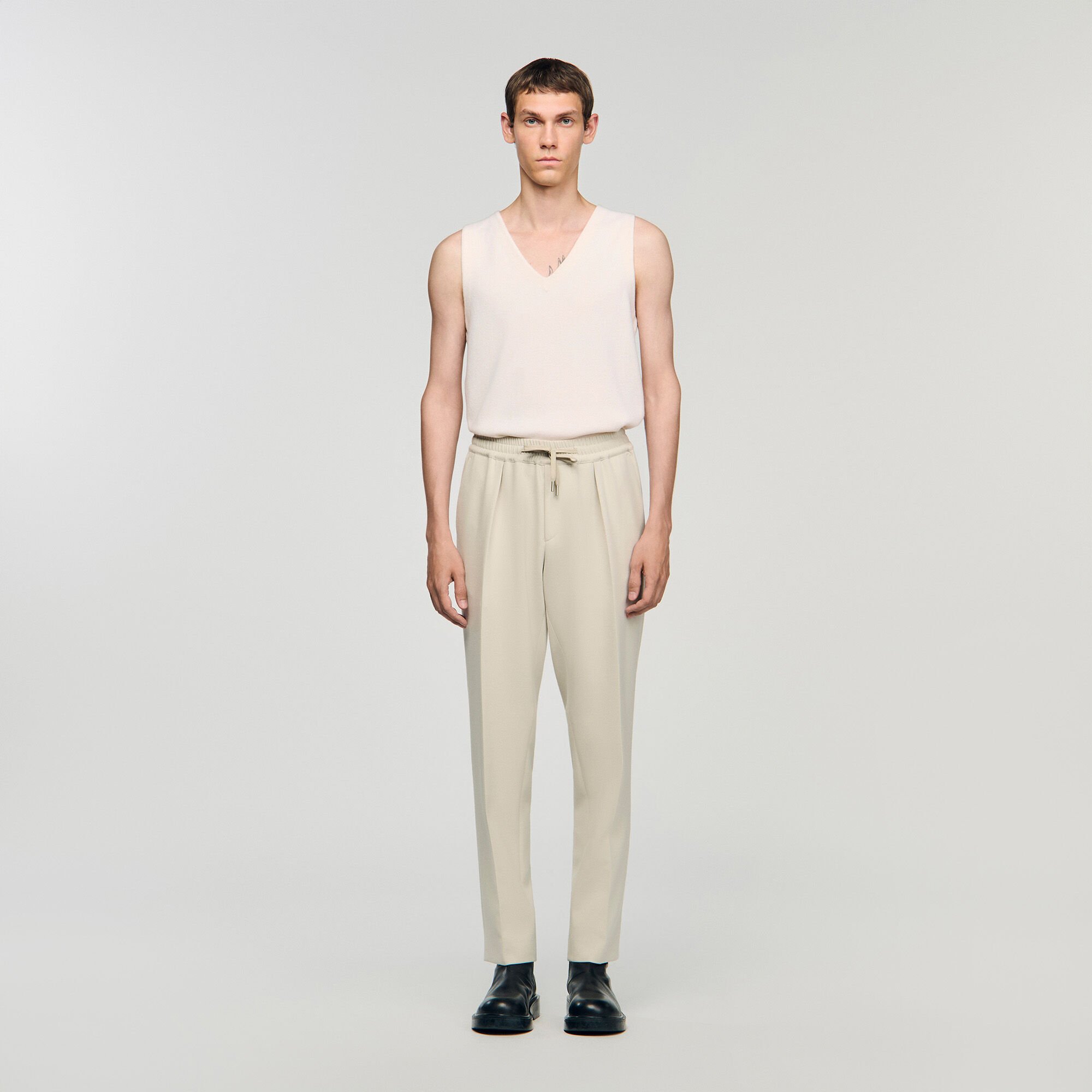 Pantalon recht elastische taille