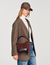 Tas bucket bag suède franjes