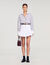 Overhemdblouse oversized gestreept