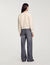 Cardigan vest kort gebreid donzig