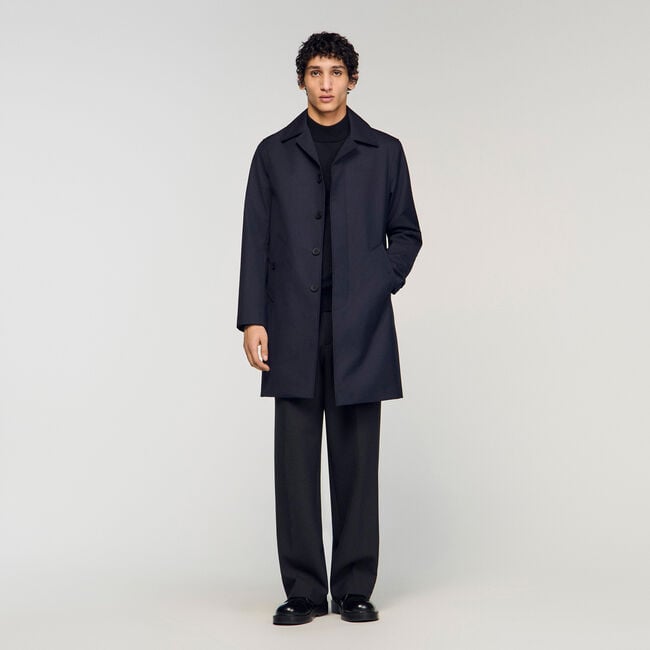 Mac regenjas van technische stof