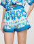 Short wijd met print