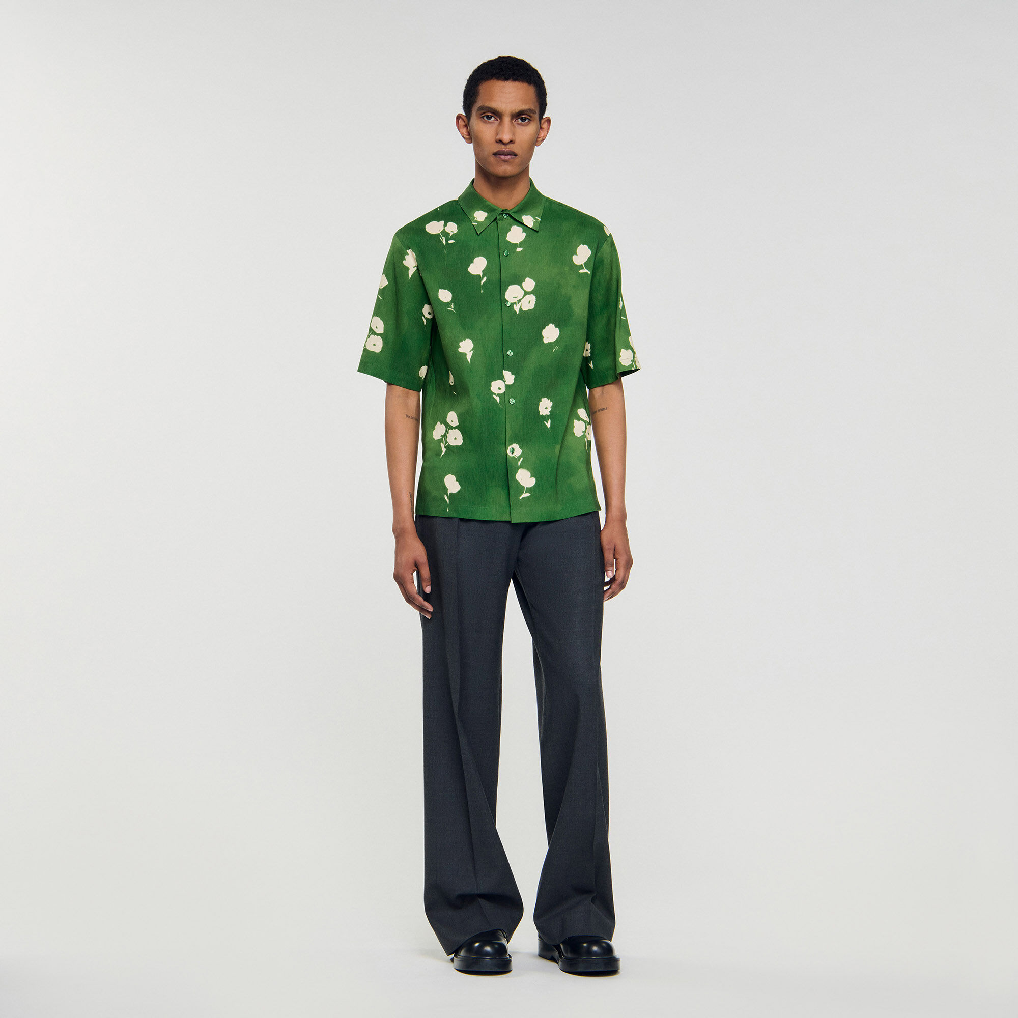 Overhemd met bloemenprint
