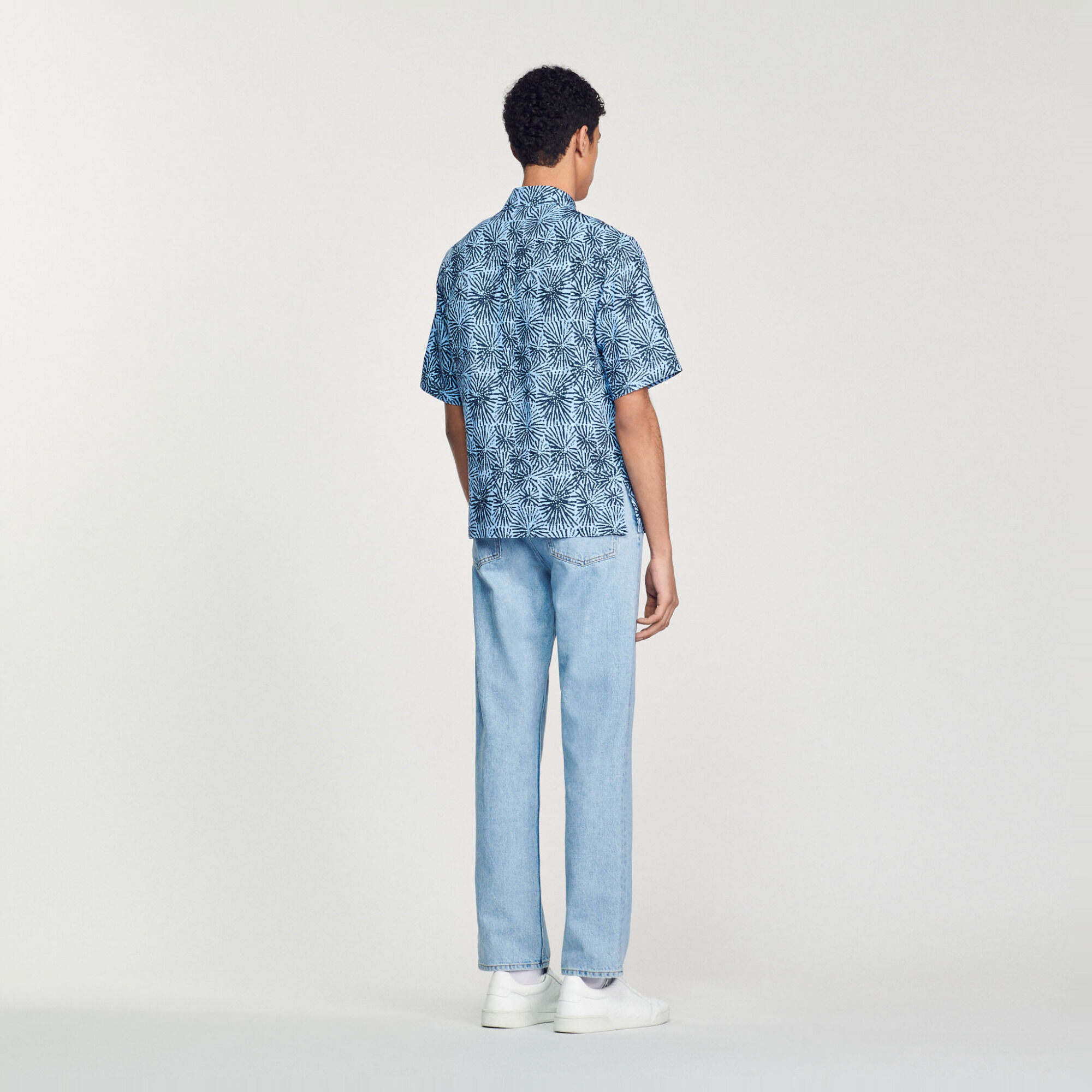 Oversized overhemd met print