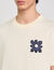 T-shirt met detail bloem