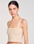 Korte top tricot stras