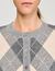 Cardigan vest met ruitmotief