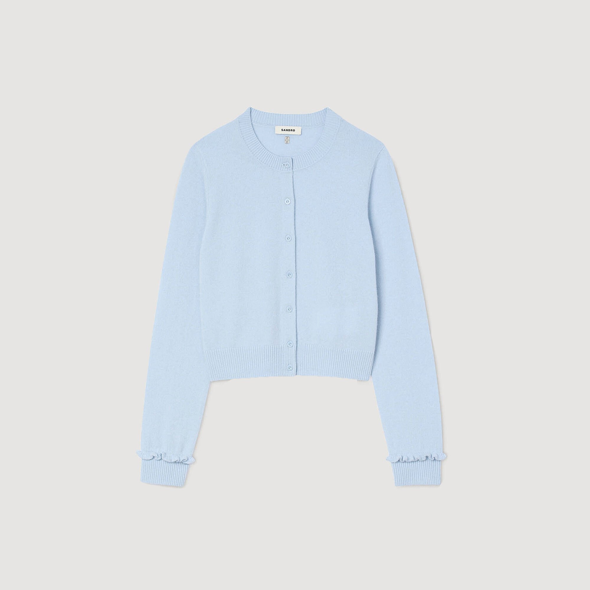 Cardigan vest met volants