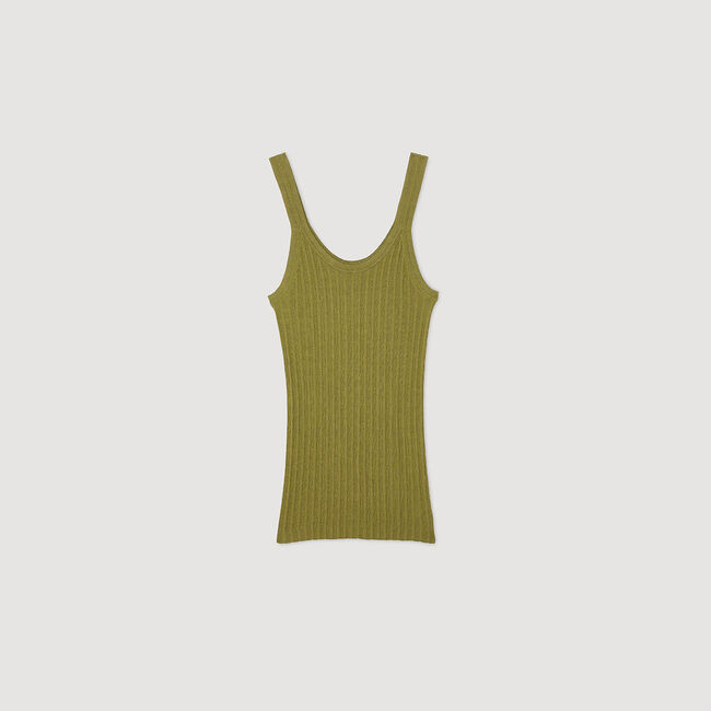 Tanktop ribgebreid
