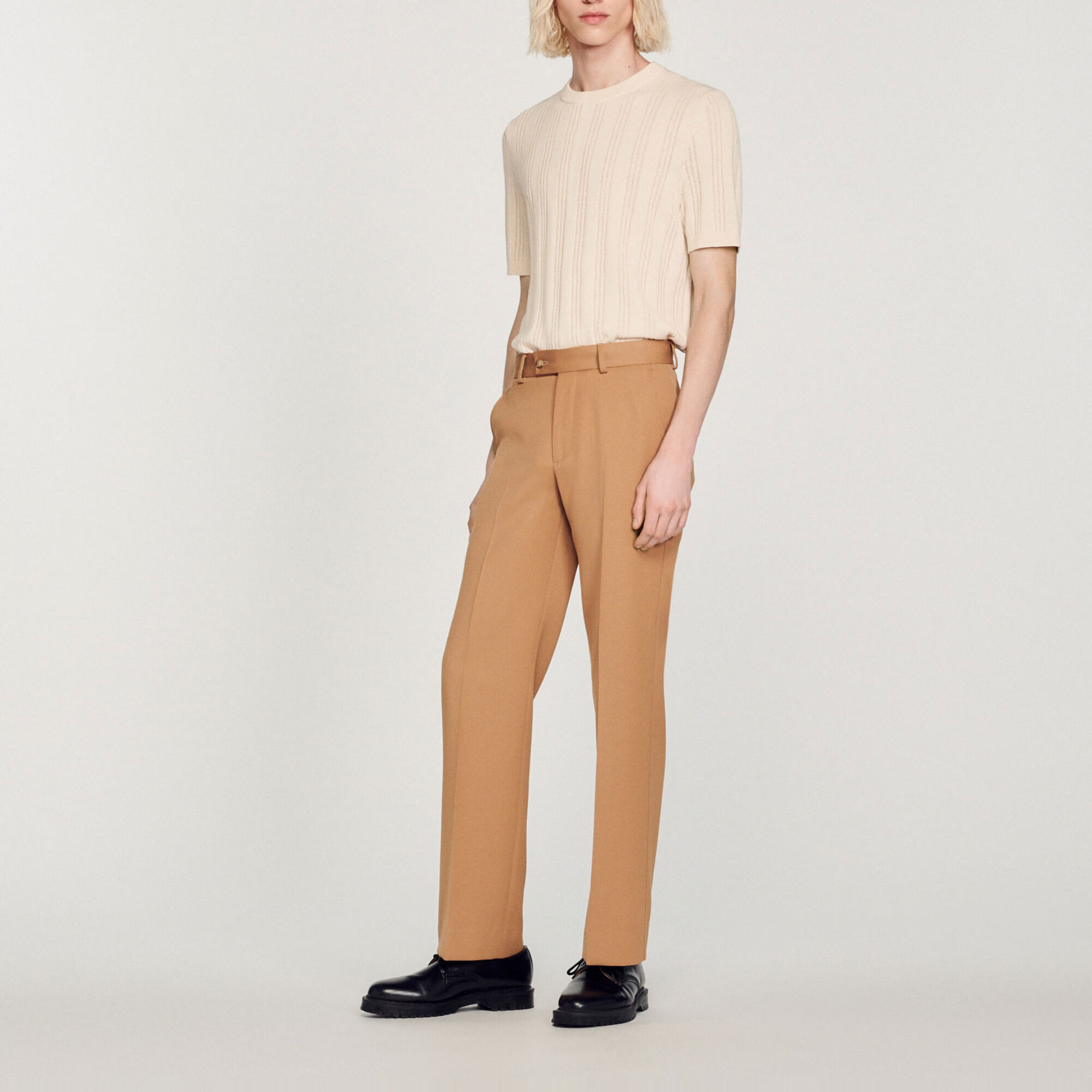 Pantalon van gemengde wol
