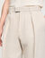 Pantalon wijdvallend met plooien