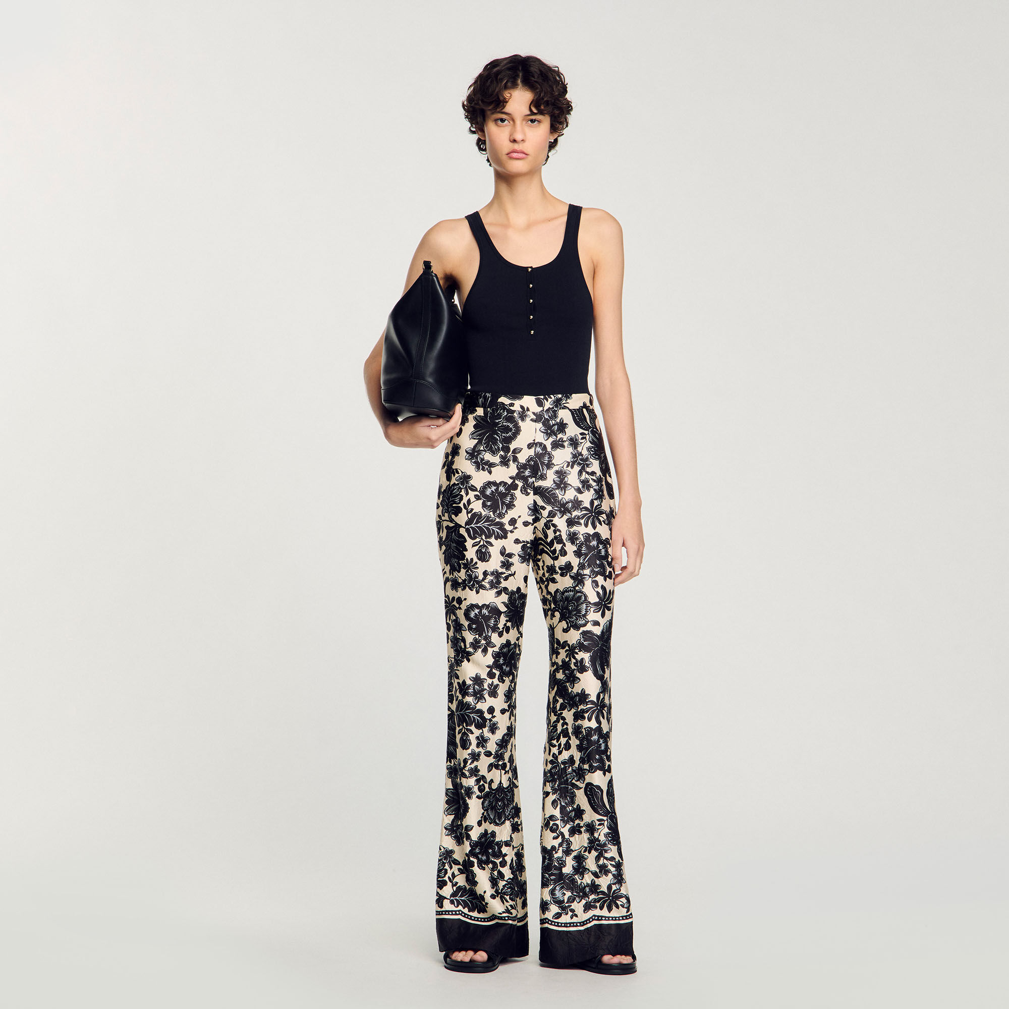 Pantalon met bloemenprint