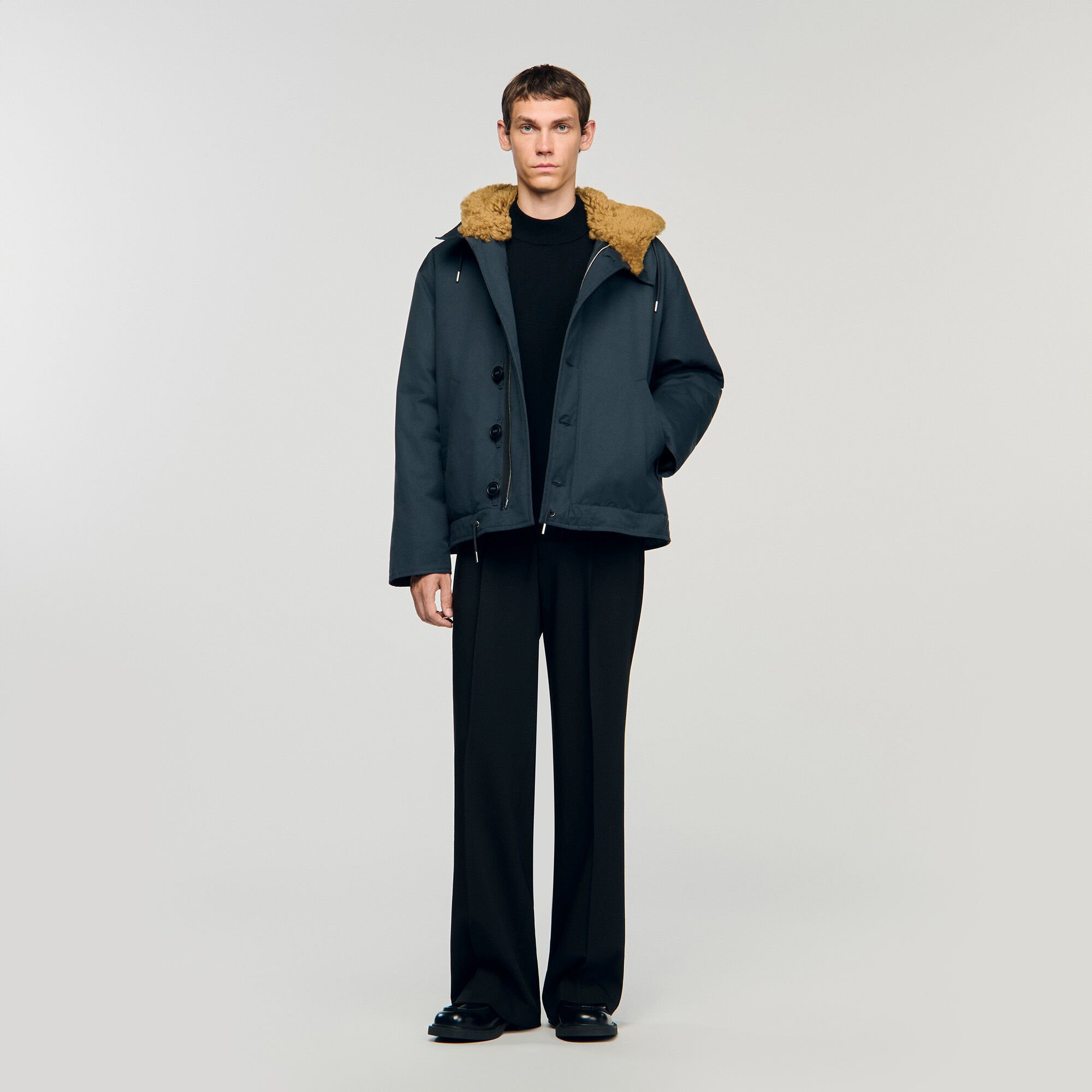 Katoenen parka met capuchon